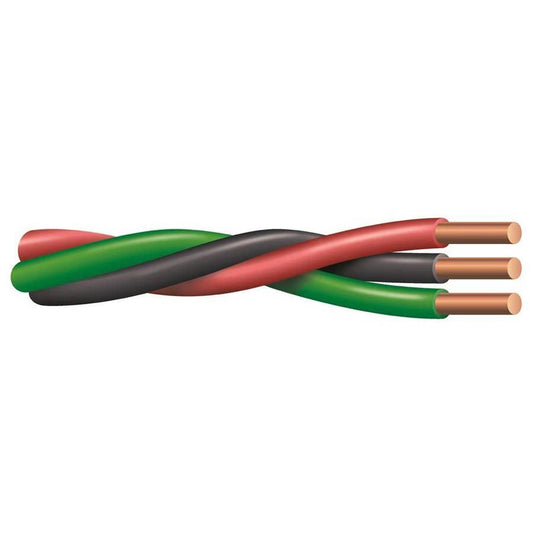 10AWG, 100 Ft. Electrical Cable, 2+Ground