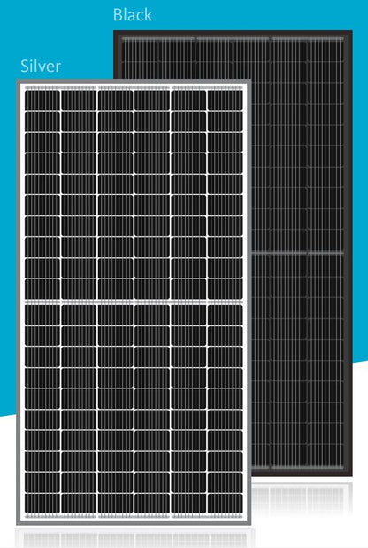 365W Solar Panel, Bifacial, Black, 1 Pallet (31 Solar Panels Total)